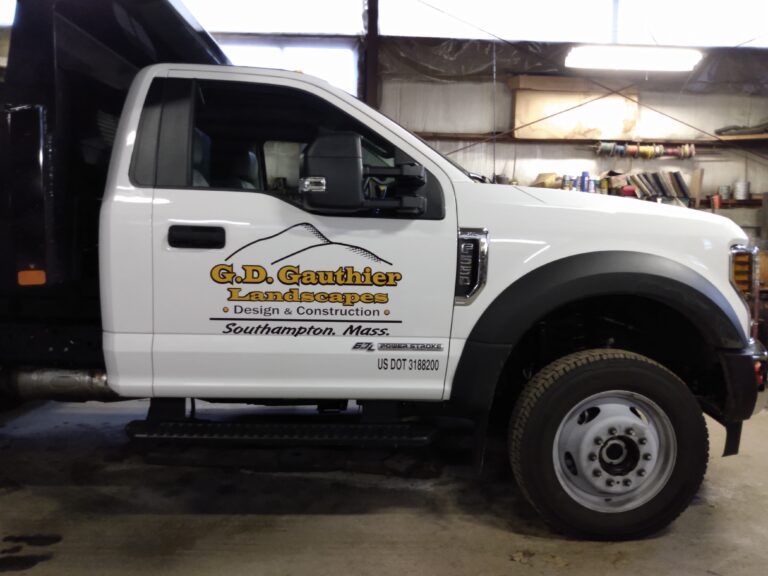 G.D Gauthier Landscapes Vehicle Lettering