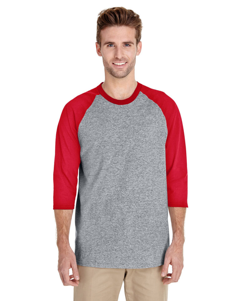 Gildan Adult Heavy Cotton™ 3/4-Raglan Sleeve T-Shirt G570